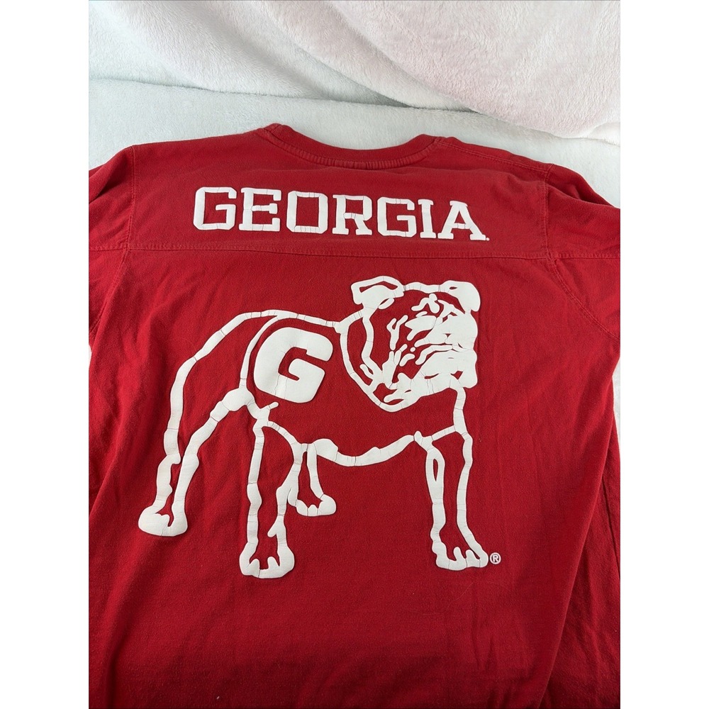 Pressbox Georgia Bulldogs "The Big Shirt" Oversized Long Sleeve Tee Sm Gameday - Picture 8 of 13